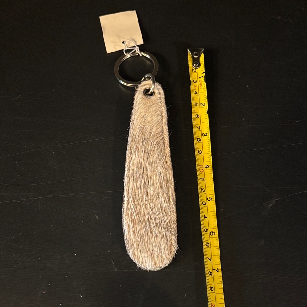 Faux Fur Keychain with Ring